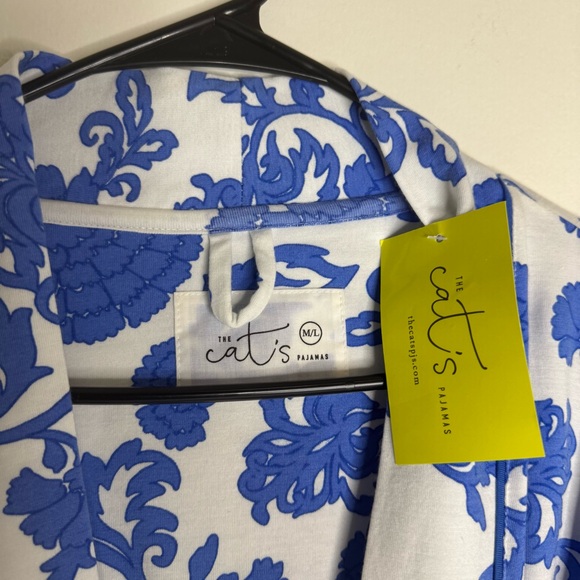 NWT The Cat’S Pajama Pima Cotton Robe size M/L - Picture 3 of 6